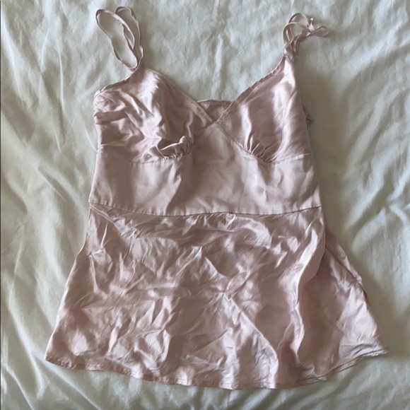 Pink silk top - Picture 1 of 1